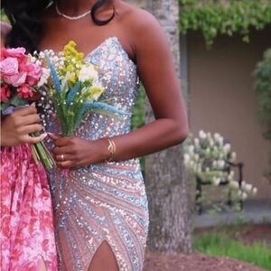 Gorgeous Ashley Lauren 11236 SKY/NUDE  prom dress